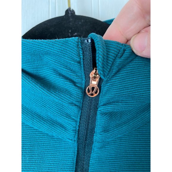 Lululemon teal 3/4 zip Jacket size 10 - Picture 3 of 6